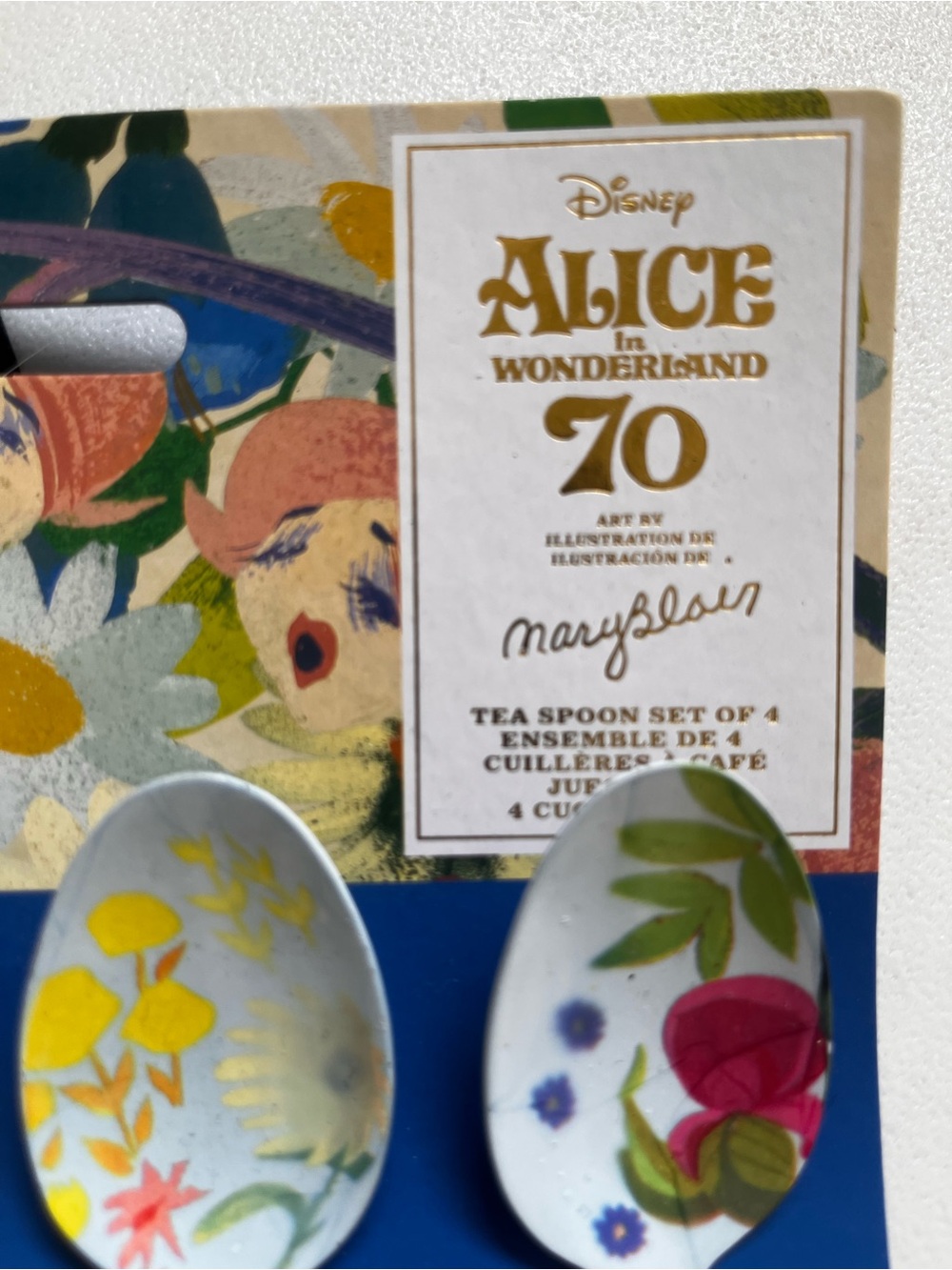NWT! Disney Parks Alice in Wonderland 70th Anniversary Spoon Set - Picture 2 of 7
